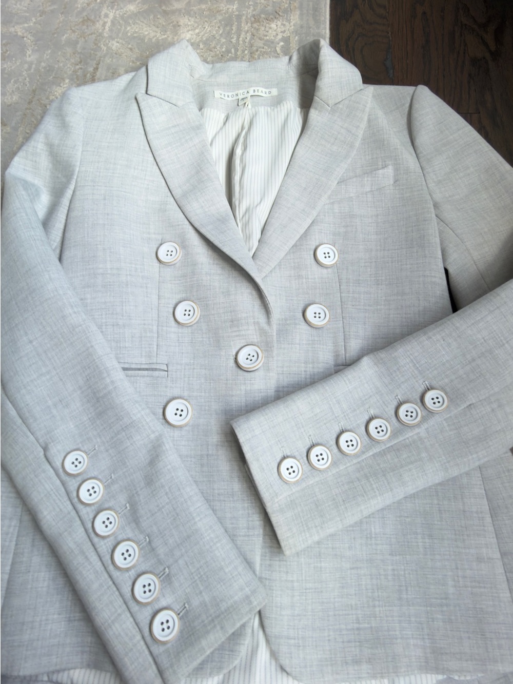 Veronica Beard dicky blazer Gray size 4 - Picture 7 of 16